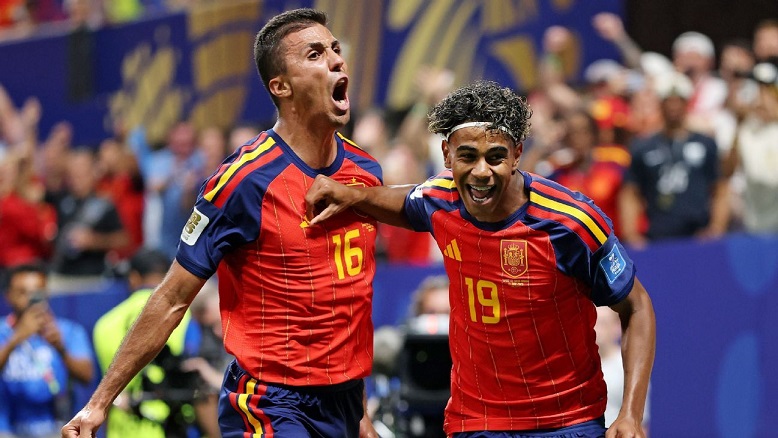 Spanien gjorde fyra mål mot Kroatien